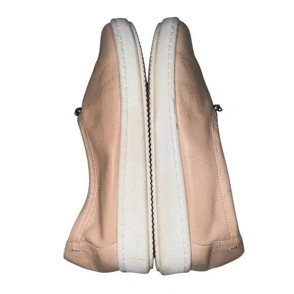EILEEN FISHER Sydney Slip On Washed Leather Comfort Sneakers Blush Pink Size 8 - Picture 10 of 15